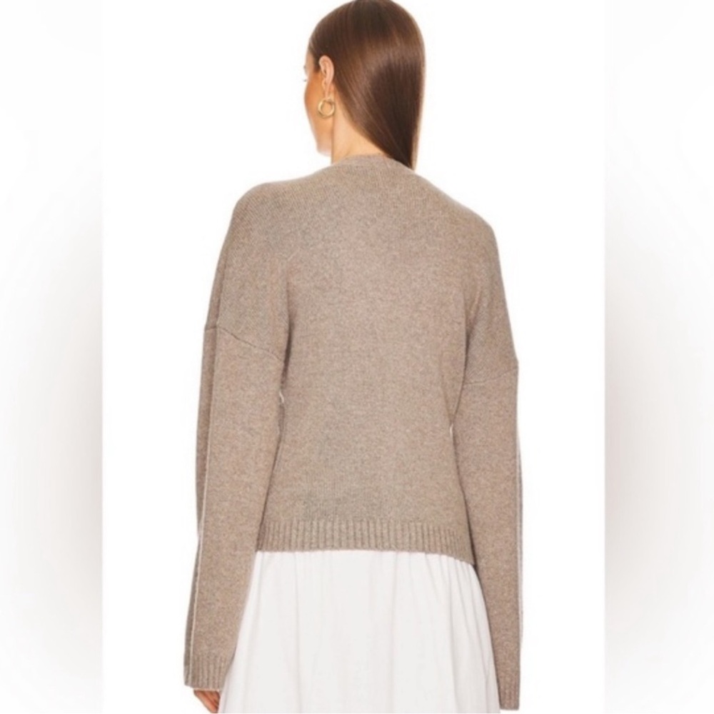 Helsa Sanna Cardigan Medium Taupe Wool Blend Button Up - Picture 3 of 9